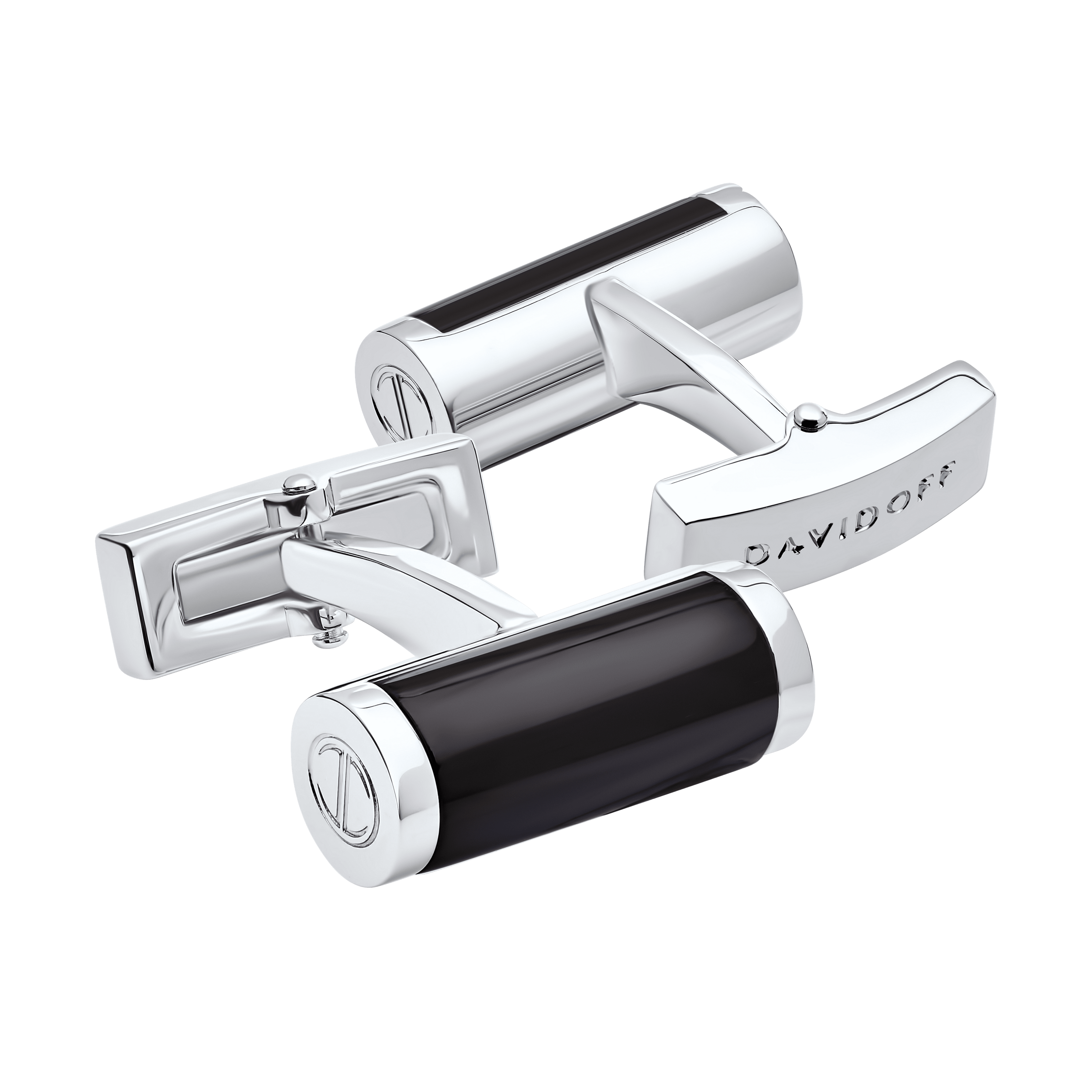 Gemelli Da Camicia DAVIDOFF ESSENTIALS - Smaltati In Nero, Per Matrimoni Ed Eventi Eleganti - Foto 6