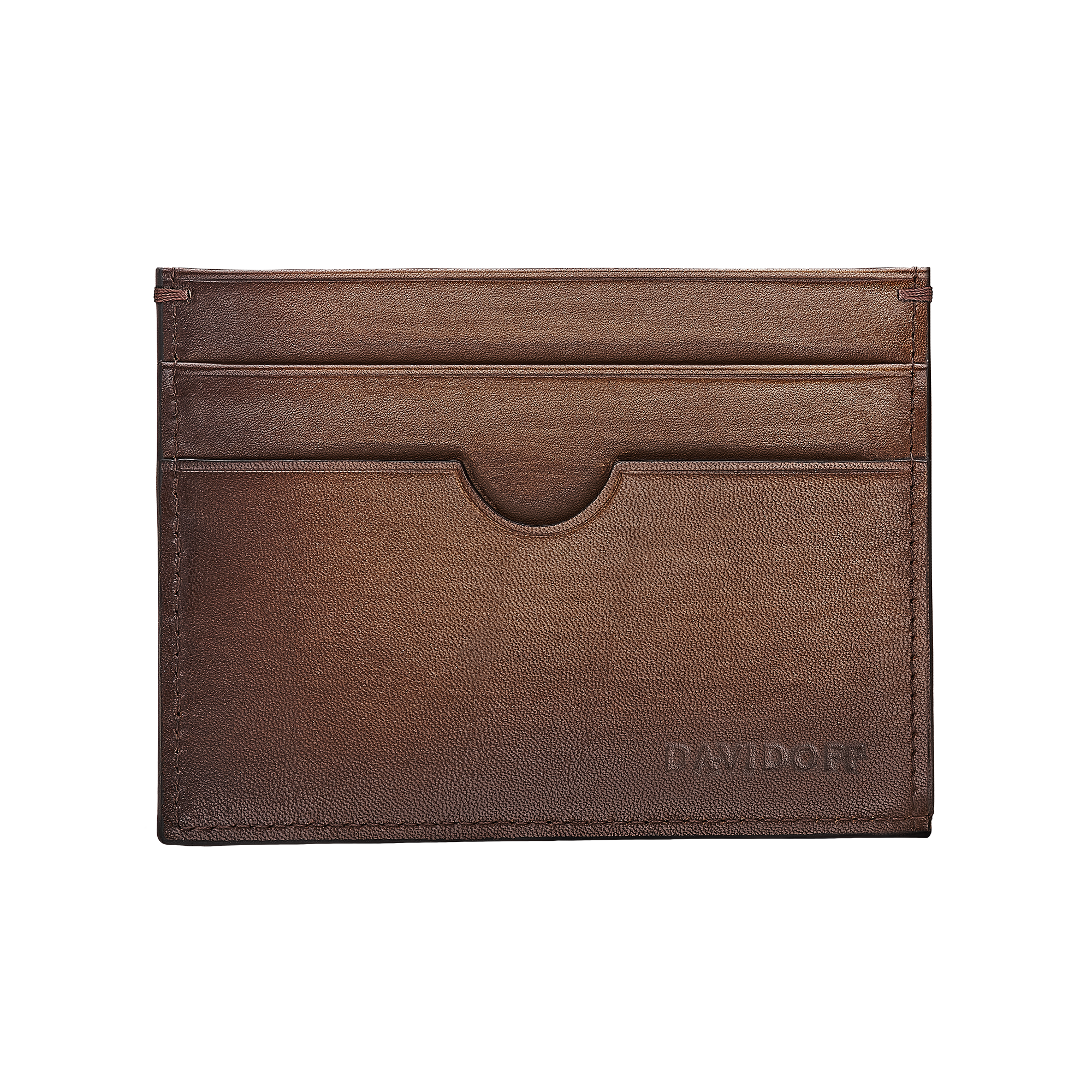 Davidoff Tan Bifold Credit Card Holder, 10231