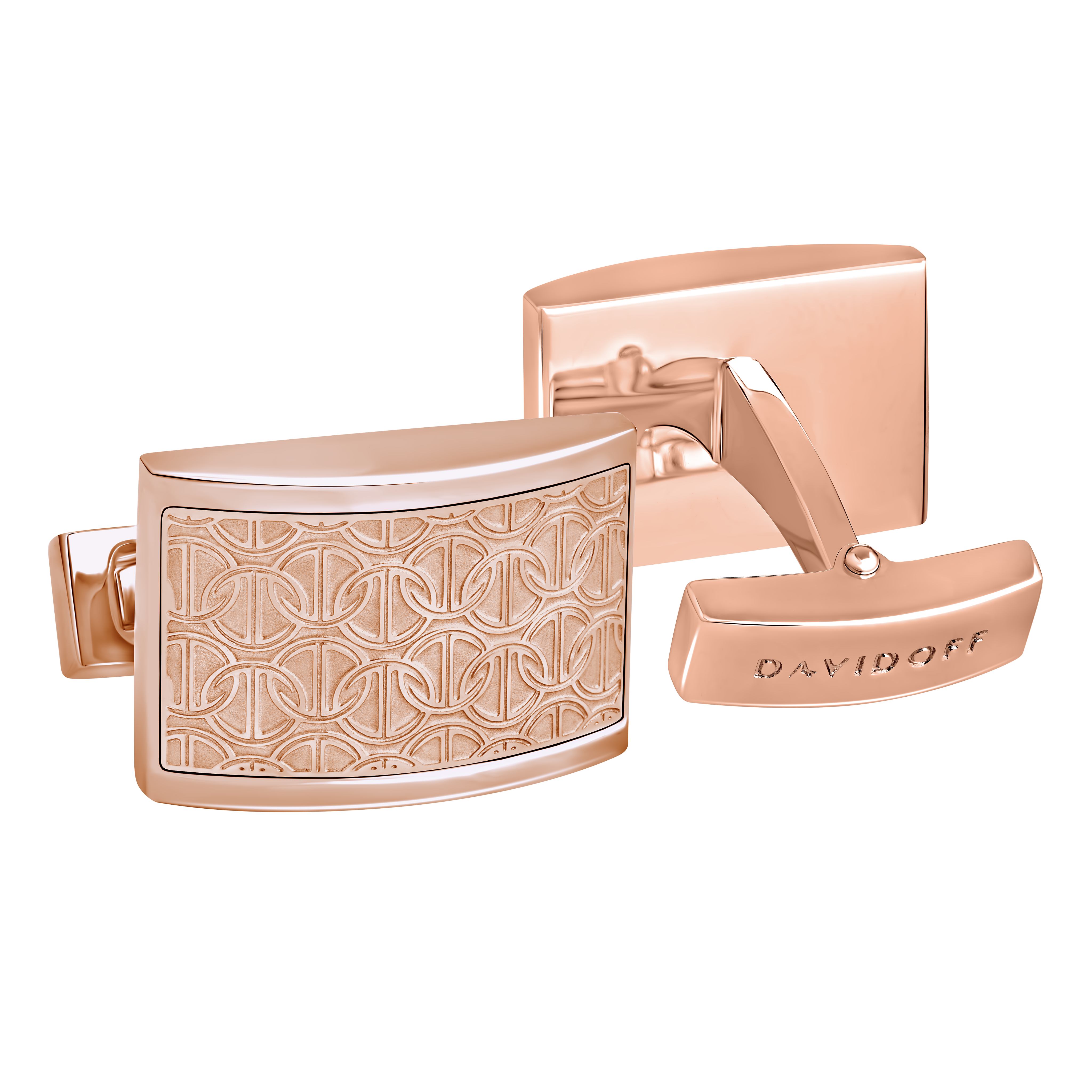 Zino Cufflinks Half Moon S Rose Gold Davidoff