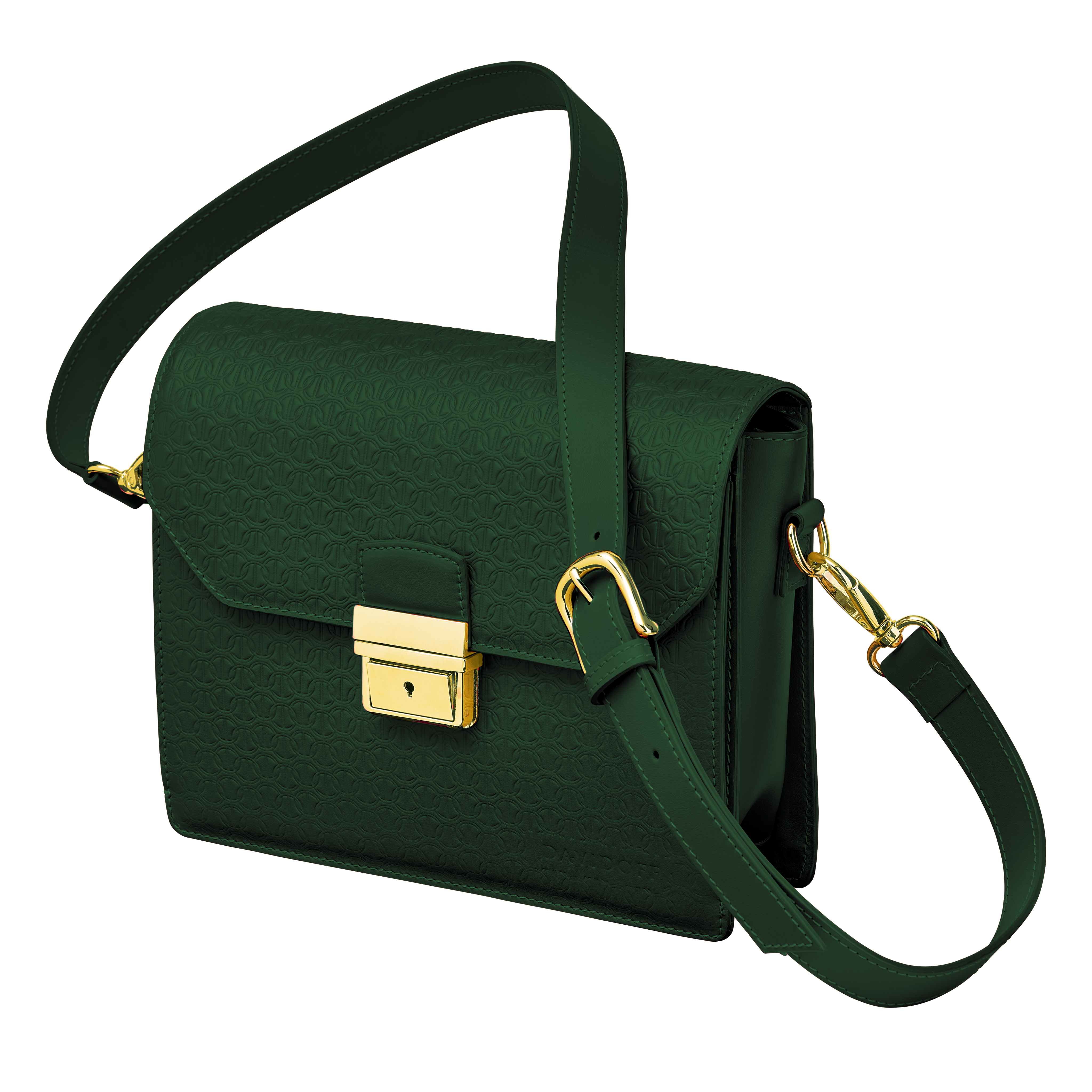 D-Luxe Essential Crossbody Bag — Kaffir Green/Tonal