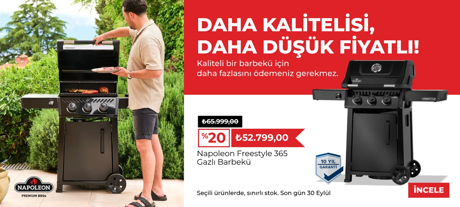 Napoleon Freestyle 365 gazlı barbekü kampanyası