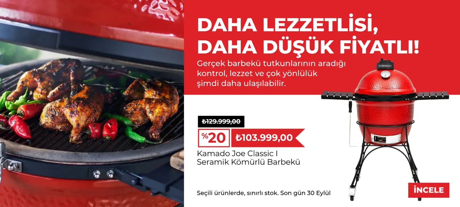 Kamado Joe Classic I seramik kömürlü barbekü kampanyası