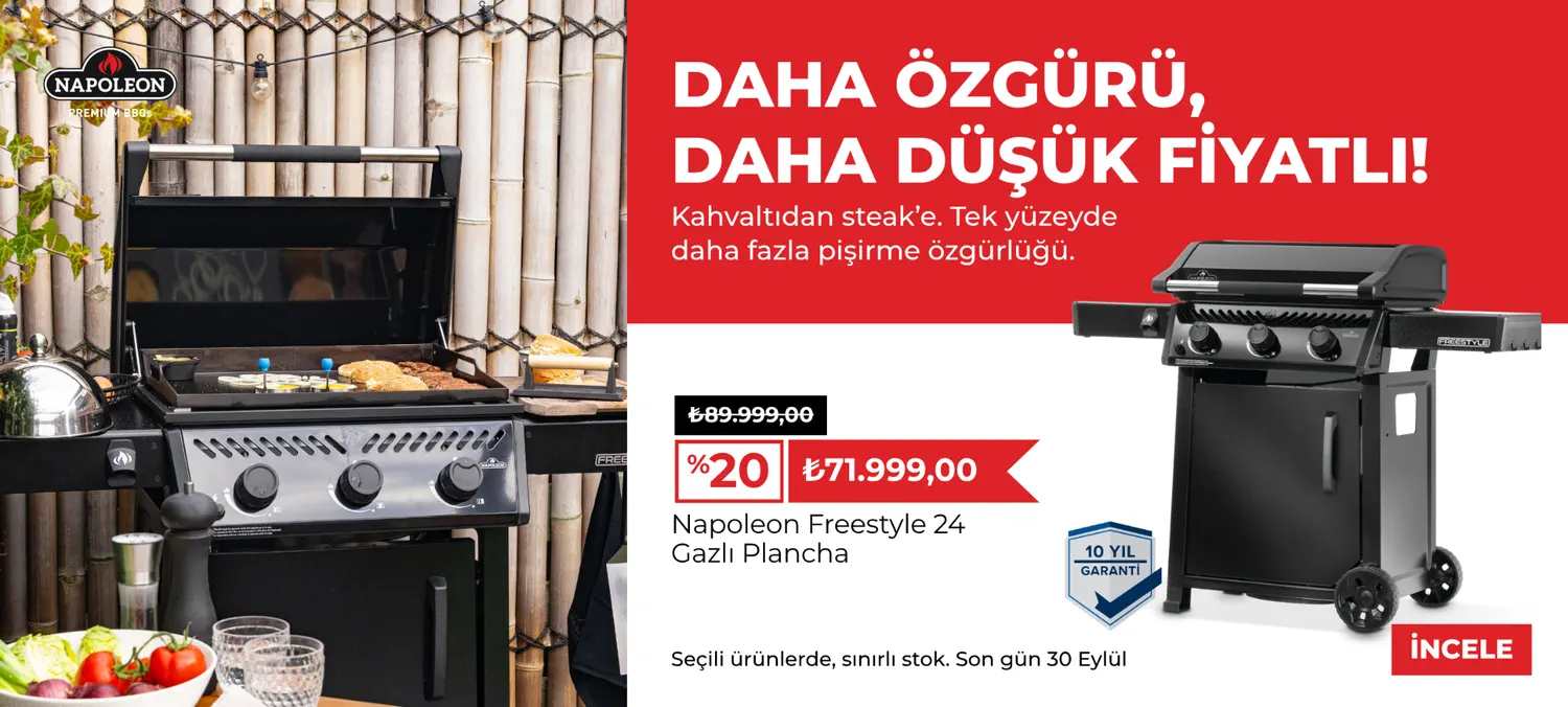 Napoleon Freestyle 24 gazlı plancha kampanyası