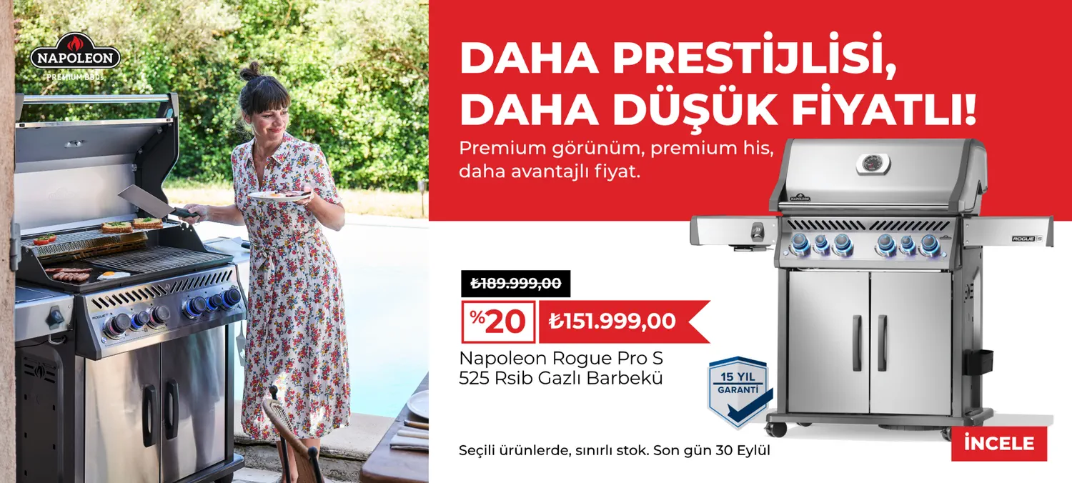 Napoleon Rogue Pro S 525 RSIB gazlı barbekü kampanyası