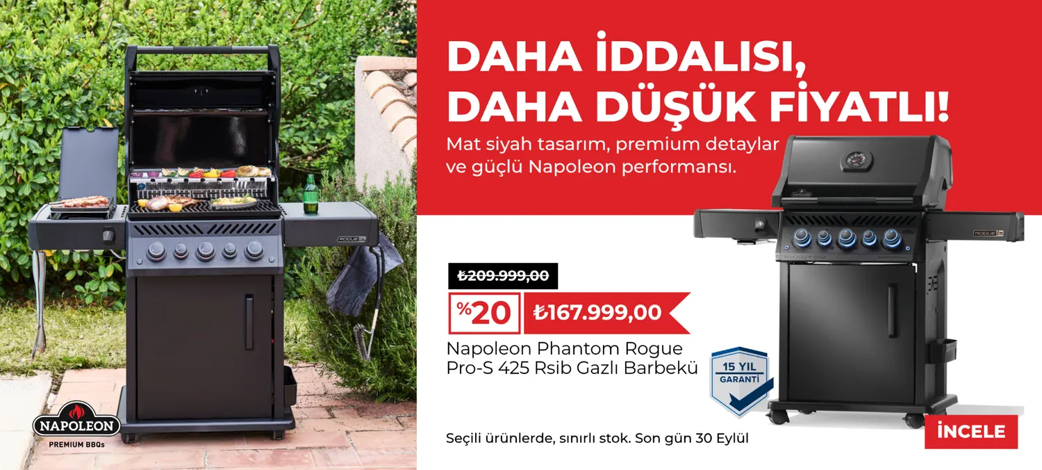 Napoleon Phantom Rogue Pro-S 425 RSIB gazlı barbekü kampanyası