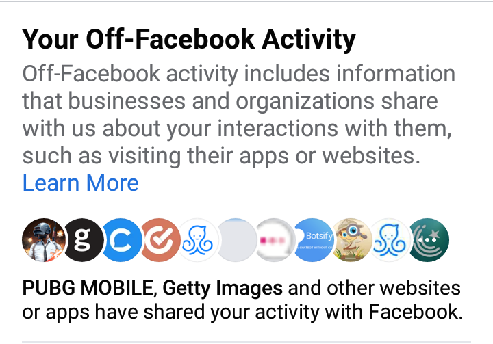 Facebook Activity