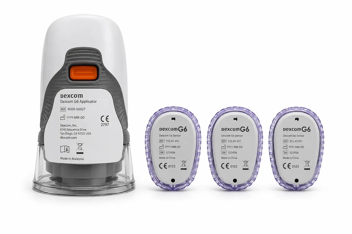 Dexcom G6 Sensors and Applicator (3 Sensors Per Box), back