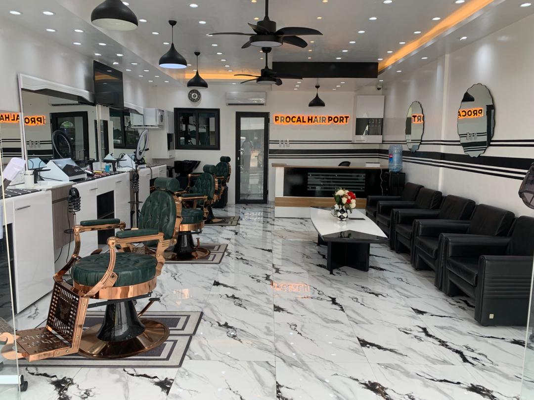 Procal Hairport barbershop in Accra