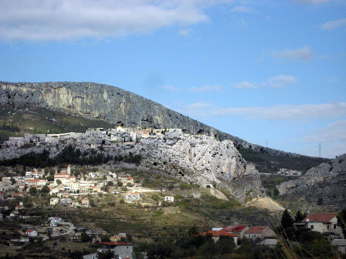 The impressive fortress in Klis. Game of Thrones Sailing destinations Croatia