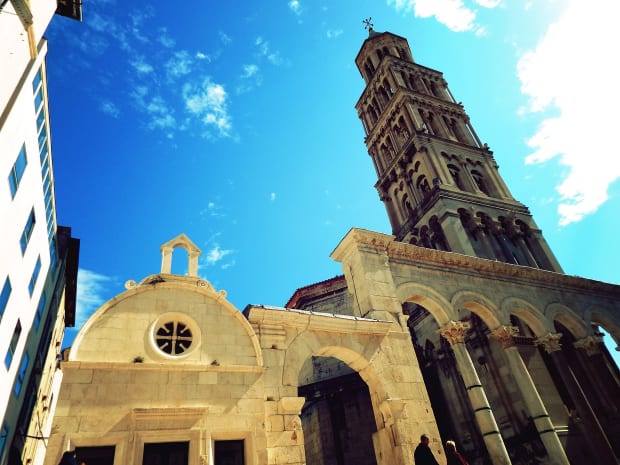 bell tower diocletian's palace split croatia
