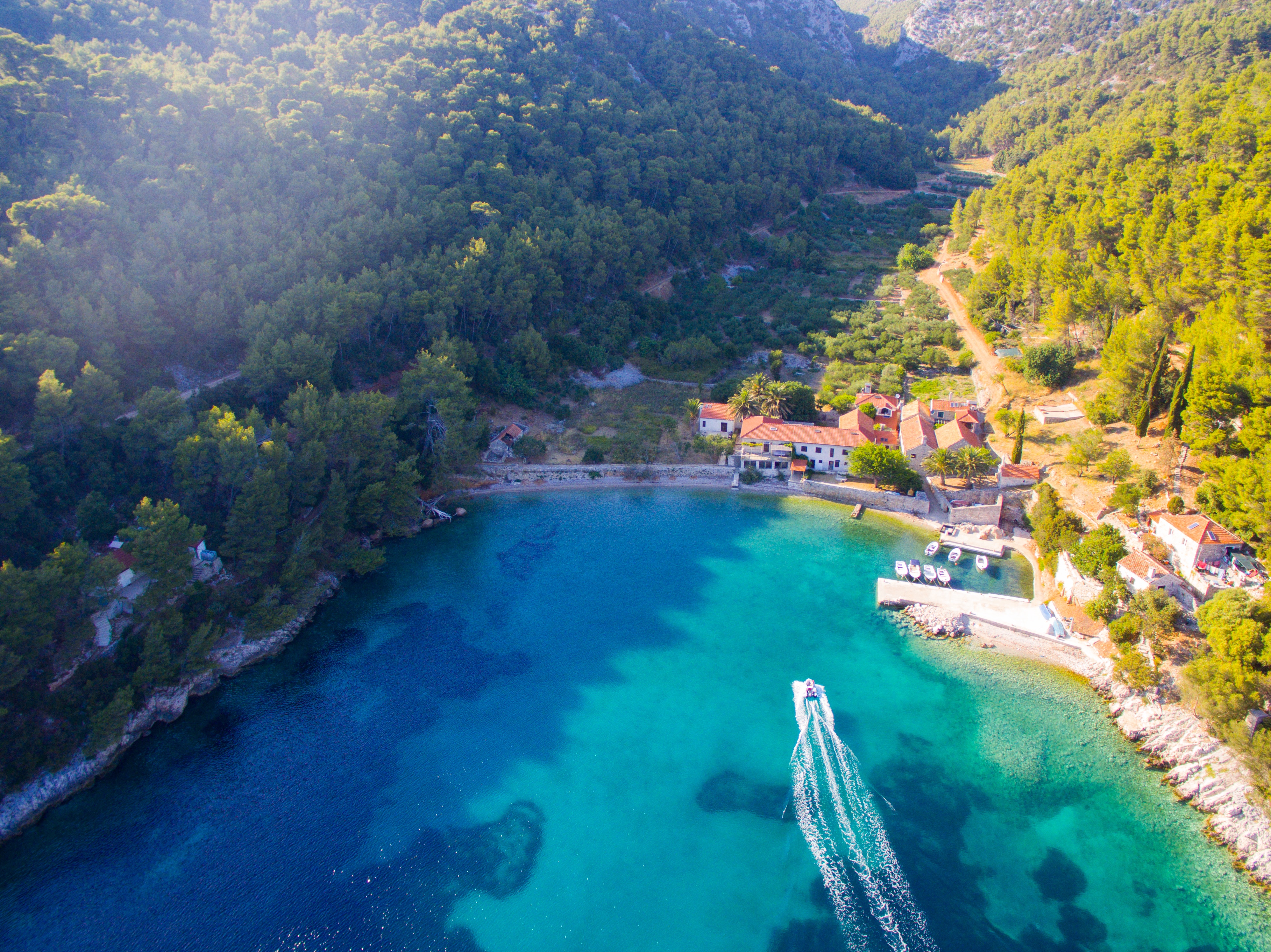 hvar croatia boat trip blue