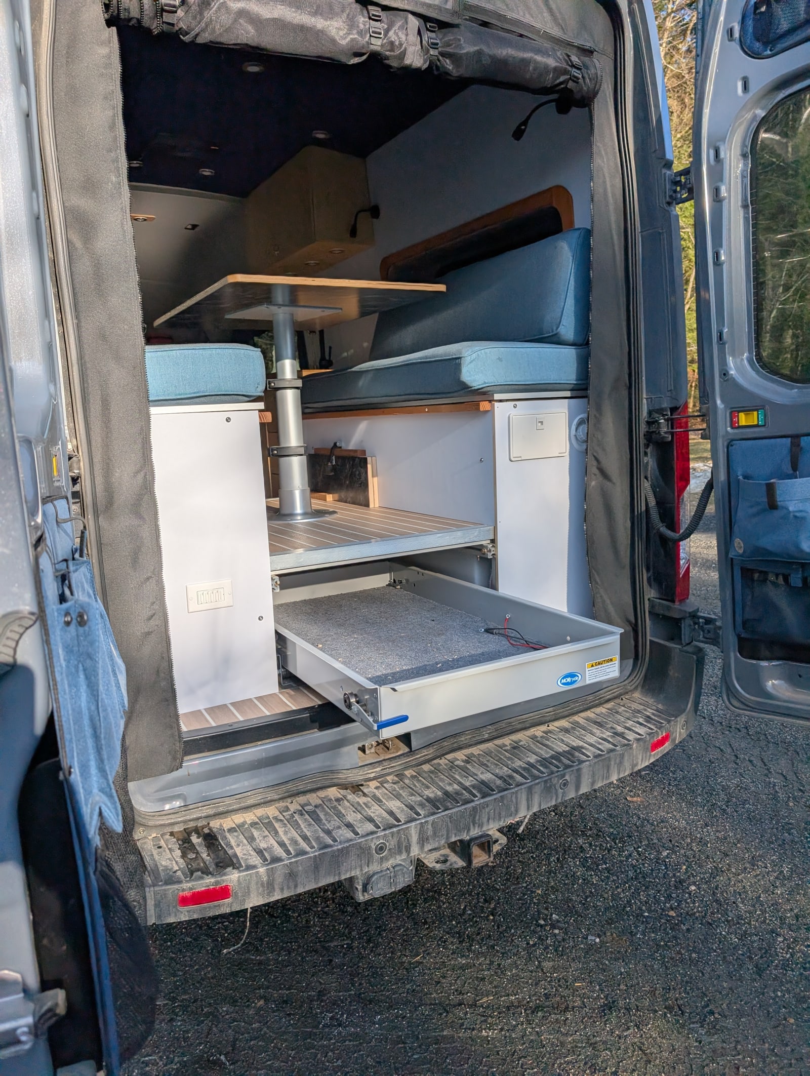 Storage space for gear