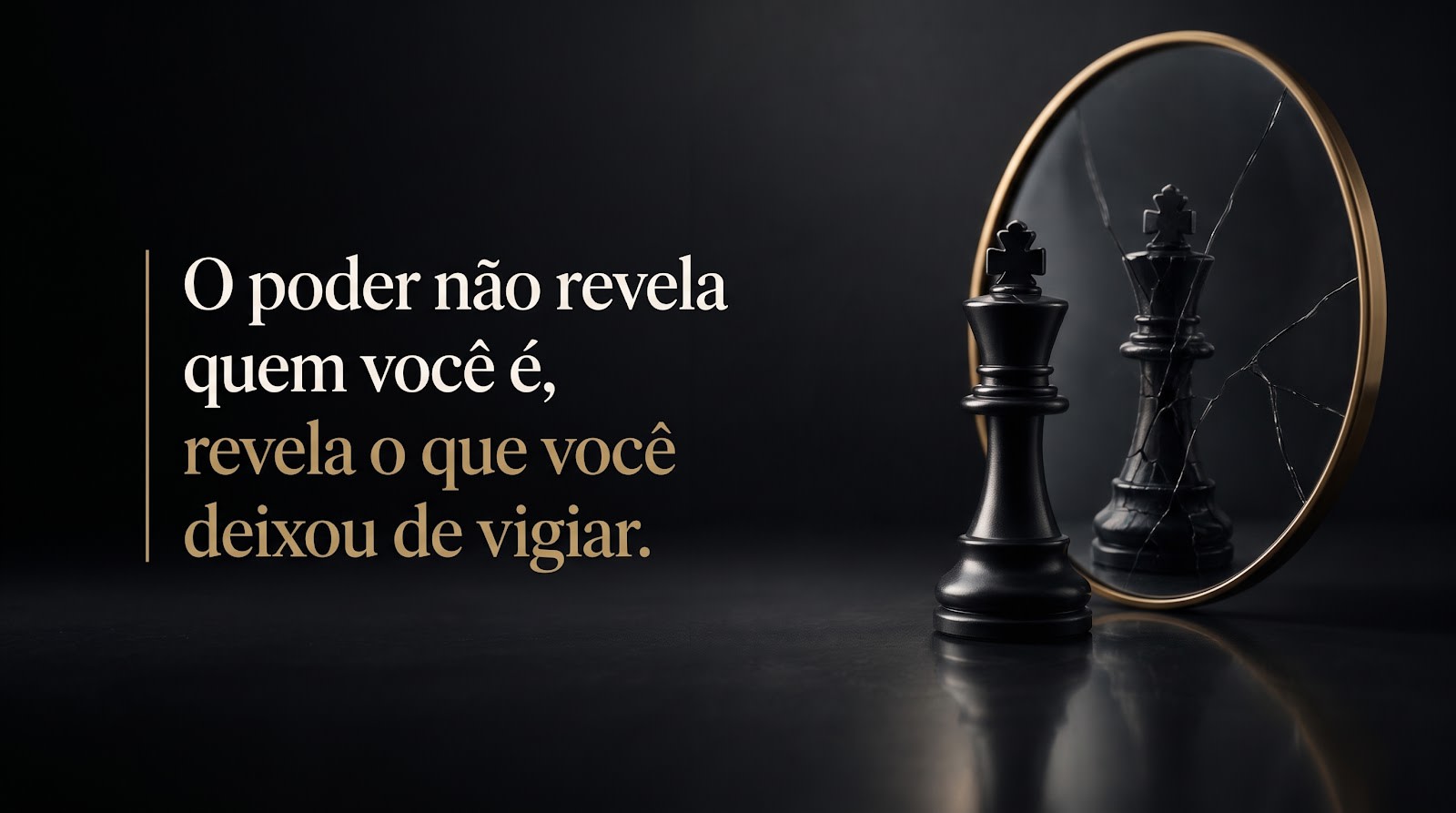 O poder não revela quem você é, revela o que você deixou de vigiar