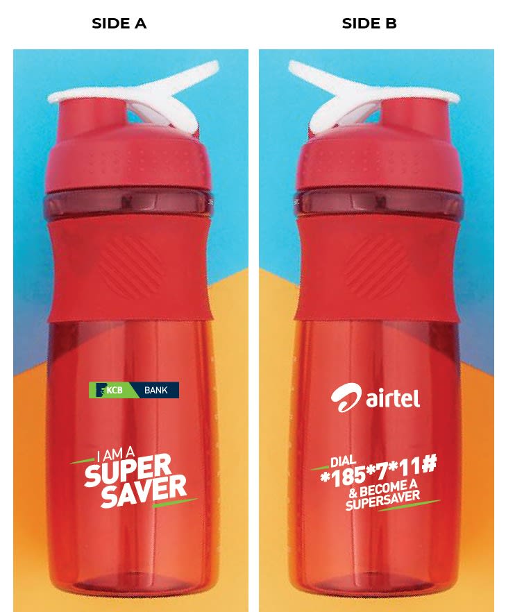 Reusable bottles and travel cups in example colours and finishes