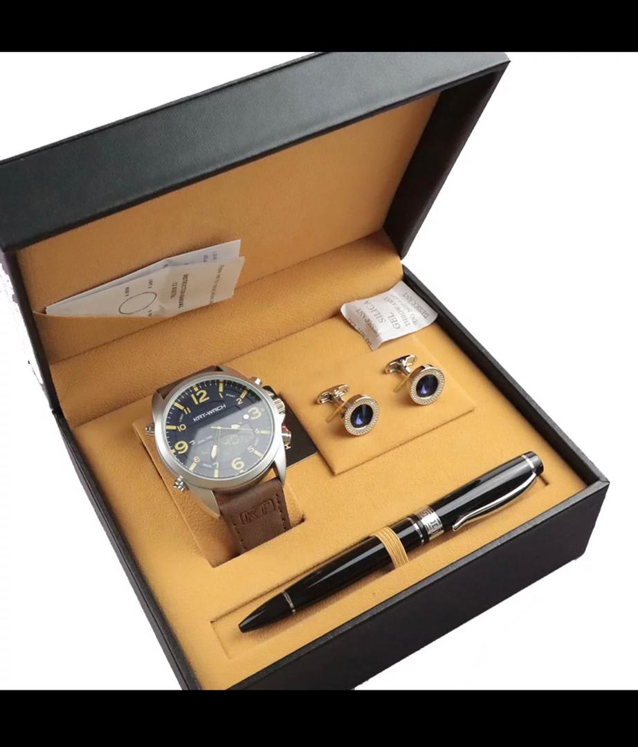 Presentation gift box containing coordinated stationery and accessories