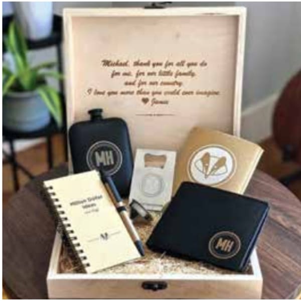 black notebook corporate gift set