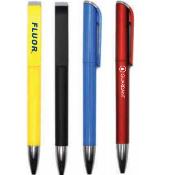plastic ballpoint pen colour variants