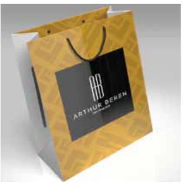 gold paper gift bag