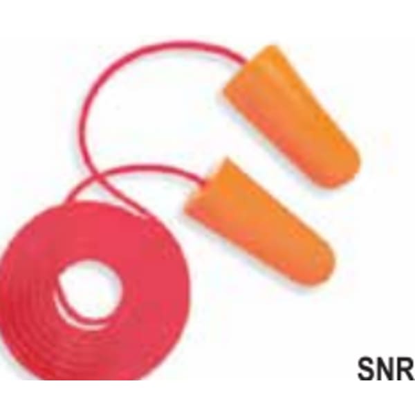 orange corded foam earplugs
