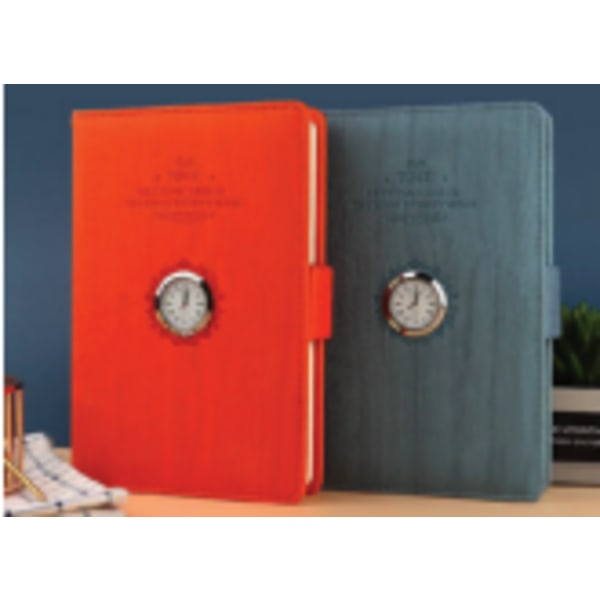 orange and dark grey notebooks