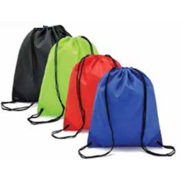 multicolour drawstring backpack group