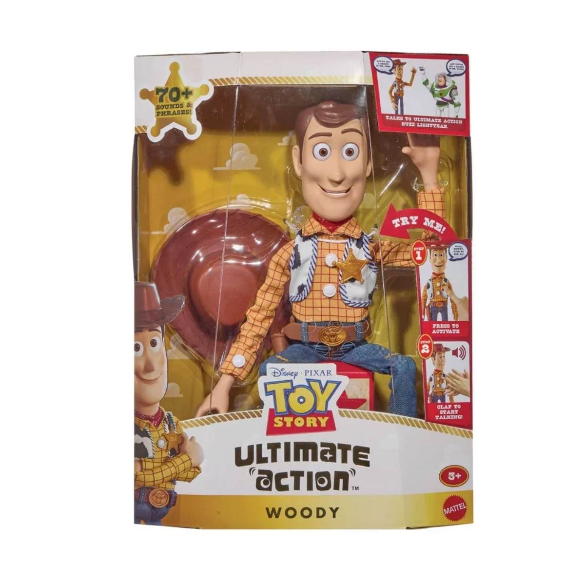 Ultimate Action Woody mattel