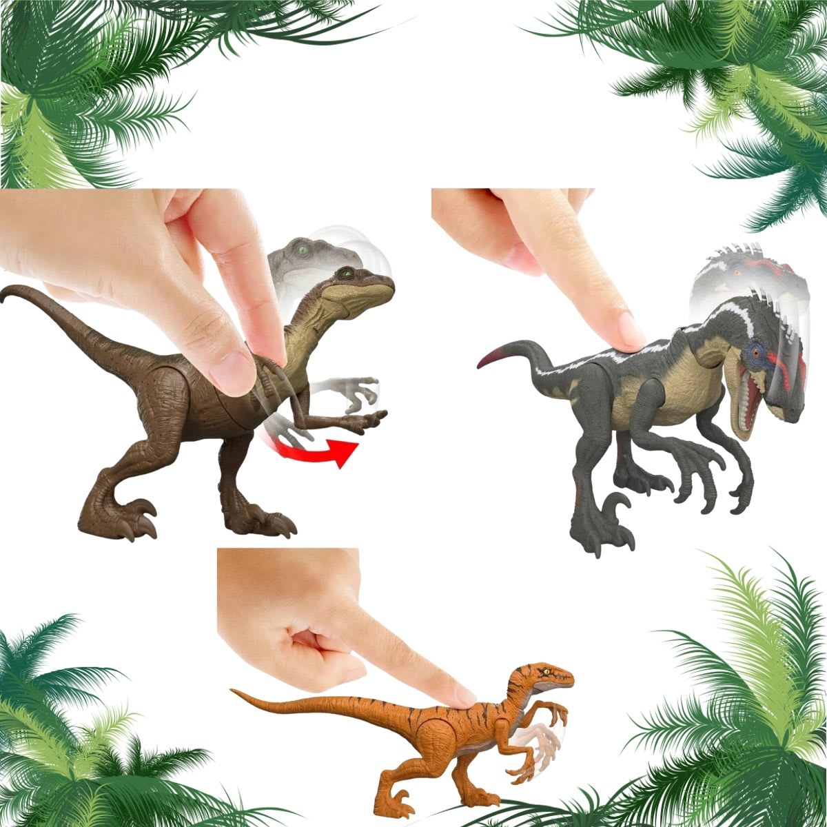 Set Trilogía Velociraptors – Jurassic Park