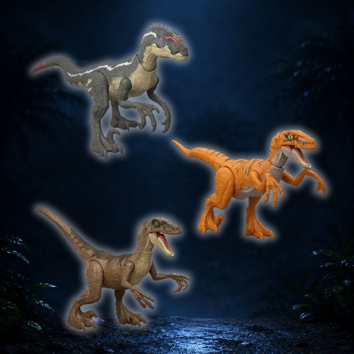 Set Trilogía Velociraptors – Jurassic Park
