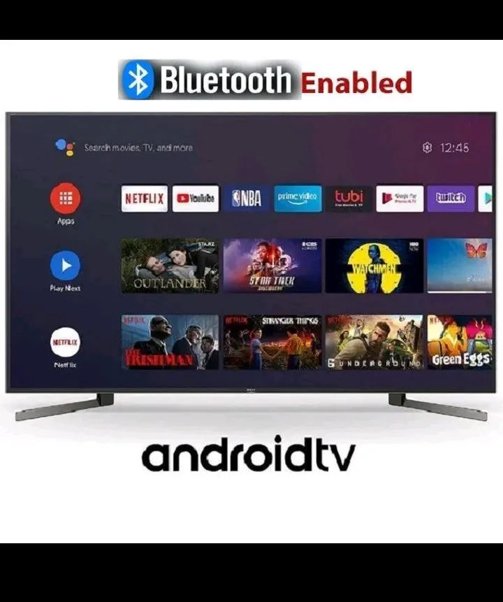 VITRON 32 INCH Smart Android TV 16 Digital QLED TV BLUETOOTH ENABLED HTC3288QS FRAMELESS Inbuilt Decoder Inbuilt WIFI Netflix YouTube App store 2*USB 3*HDMI Ports ICAST VITRON TV