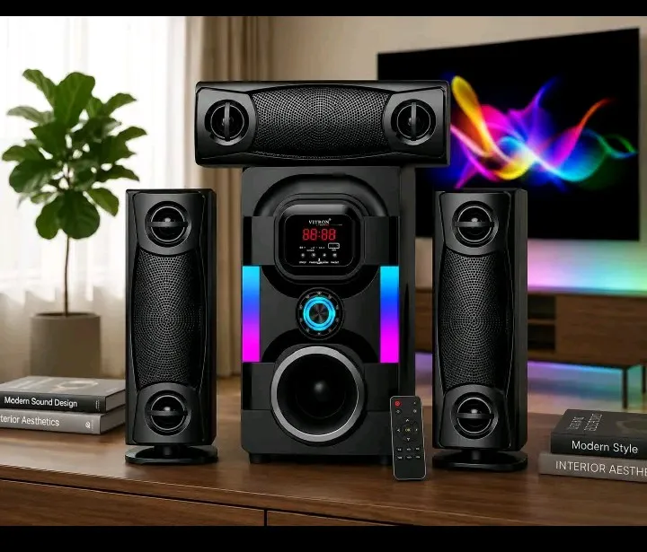 Vitron 645 3.1CH X-Bass Home Theatre System With BT,FM,AUX Sub Woofer System