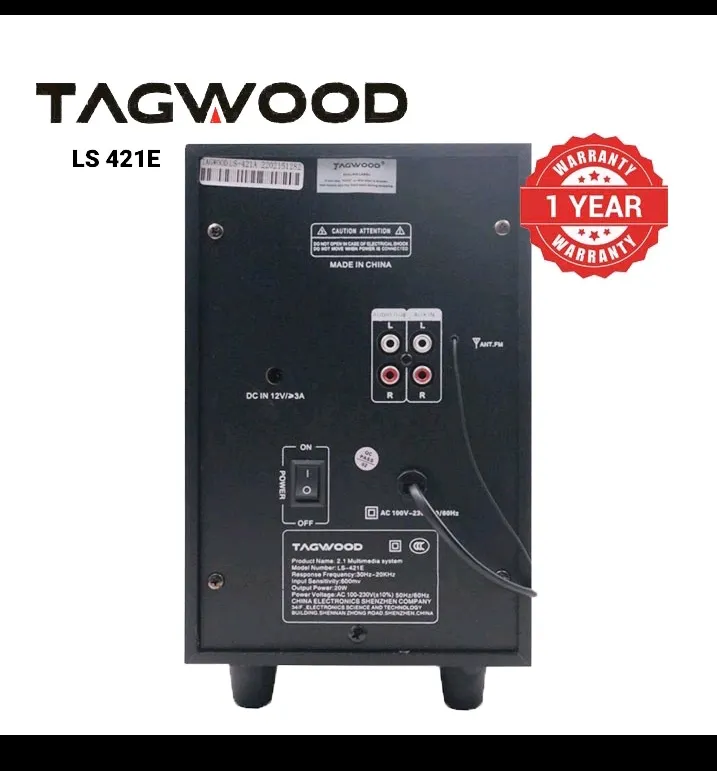 TAGWOOD LS-421E 2.1CH 6000W PMPO WOOFER Home Audio SPEAKER BLUETOOTH/FM/SB/USB Subwoofer Speaker System speaker bass speaker bluetooth