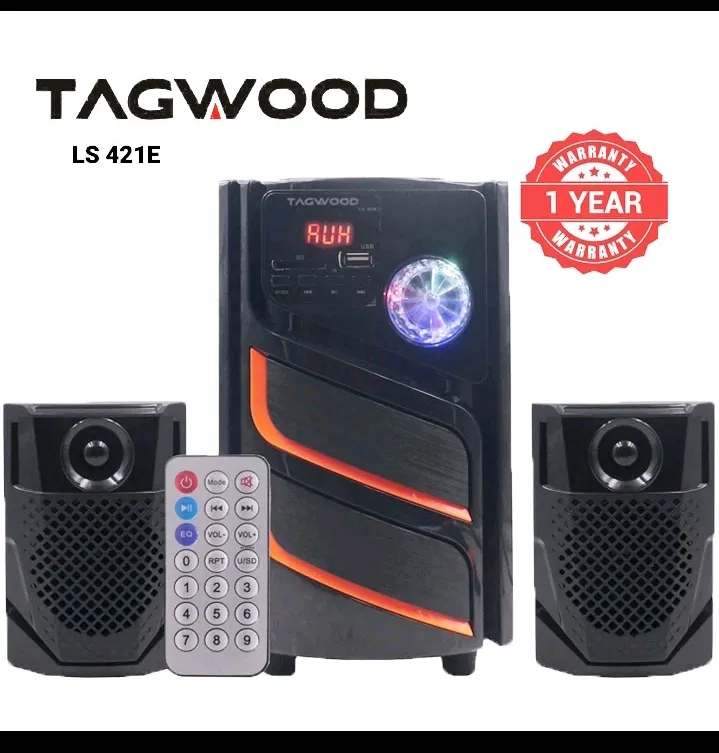 TAGWOOD LS-421E 2.1CH 6000W PMPO WOOFER Home Audio SPEAKER BLUETOOTH/FM/SB/USB Subwoofer Speaker System speaker bass speaker bluetooth