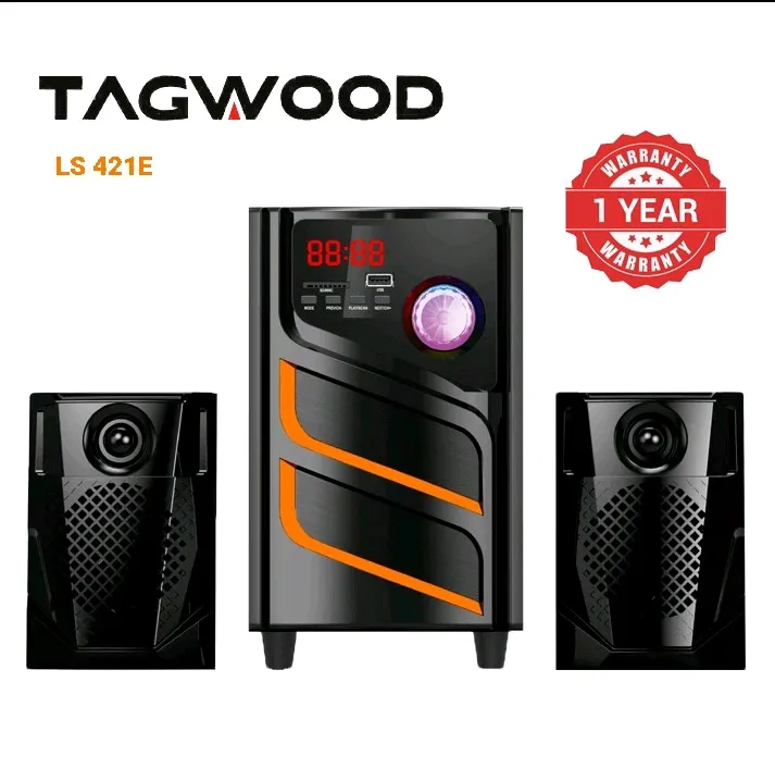 TAGWOOD LS-421E 2.1CH 6000W PMPO WOOFER Home Audio SPEAKER BLUETOOTH/FM/SB/USB Subwoofer Speaker System speaker bass speaker bluetooth