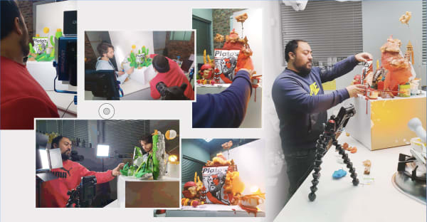 Behind the scenes