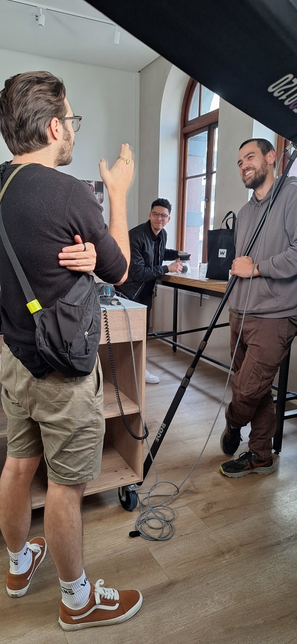 Behind the scenes