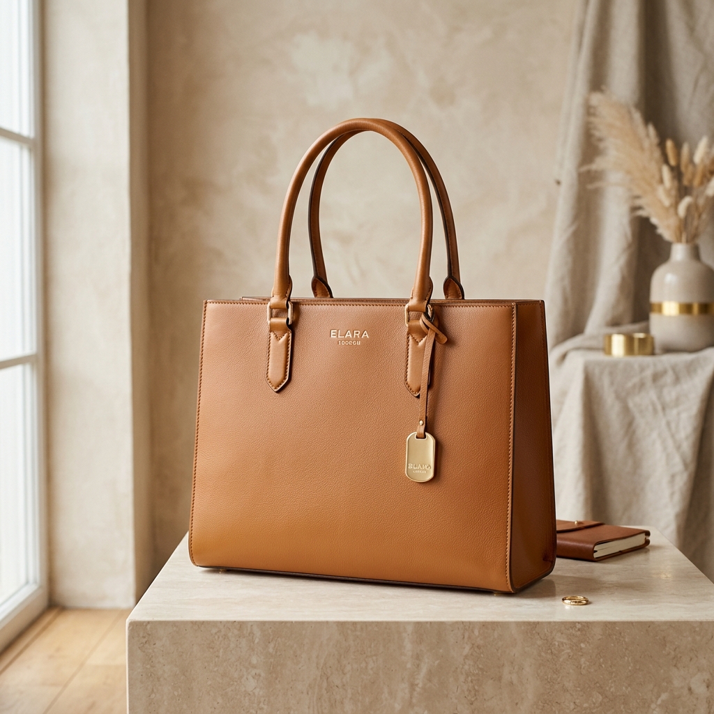 Structured Leather Tote