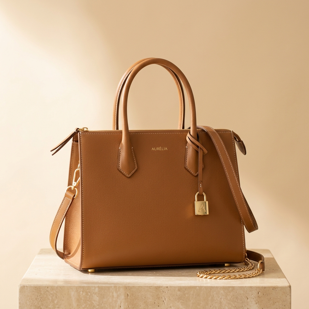 Structured Leather Tote