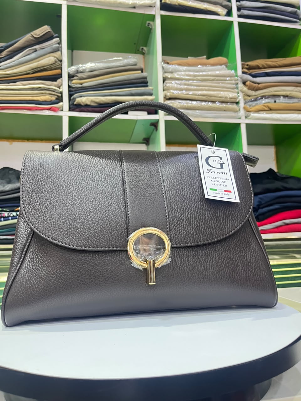 FERRETTI's Guinea Leather Bags