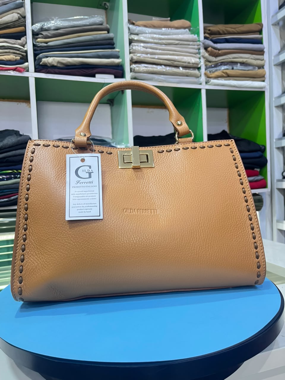 FERRETTI's Guinea Leather Bags