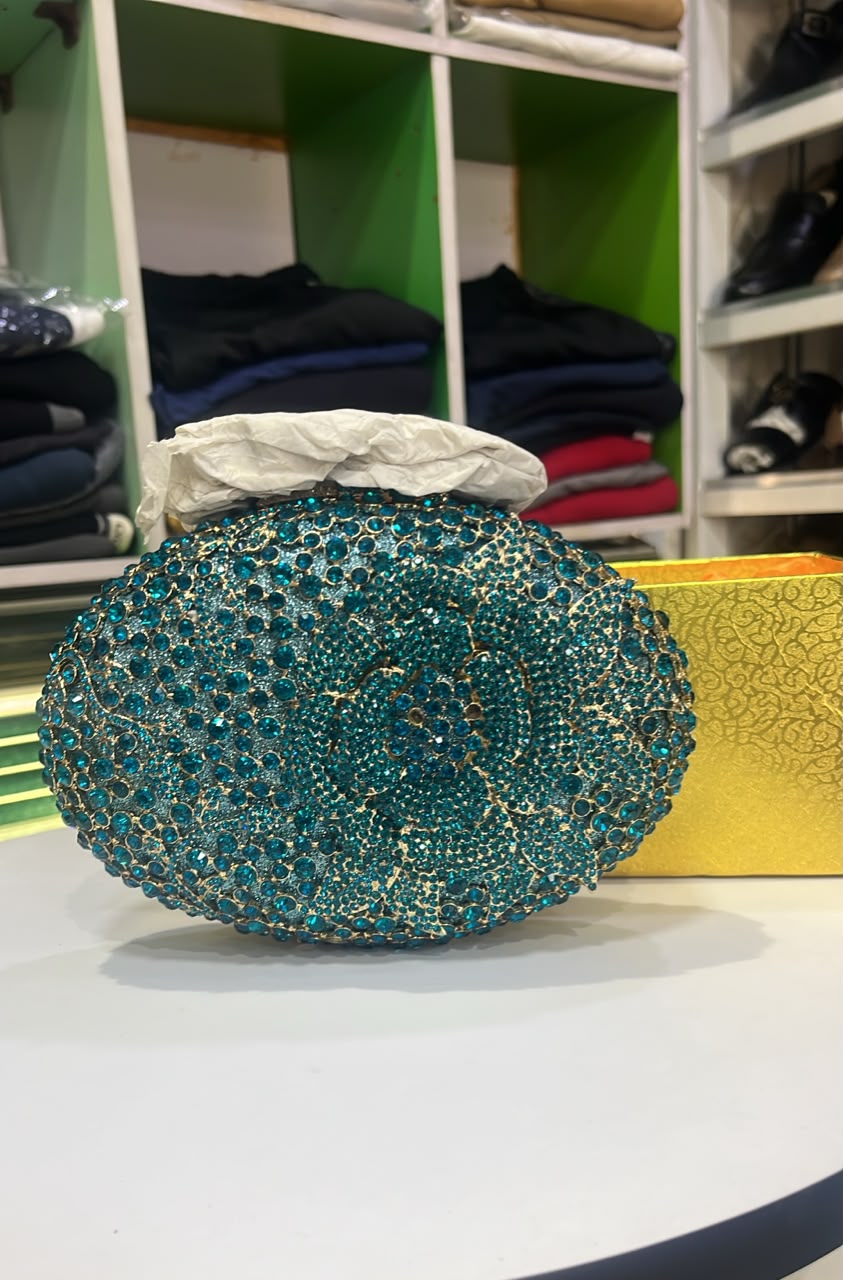 Women's Teal Clutch Bag