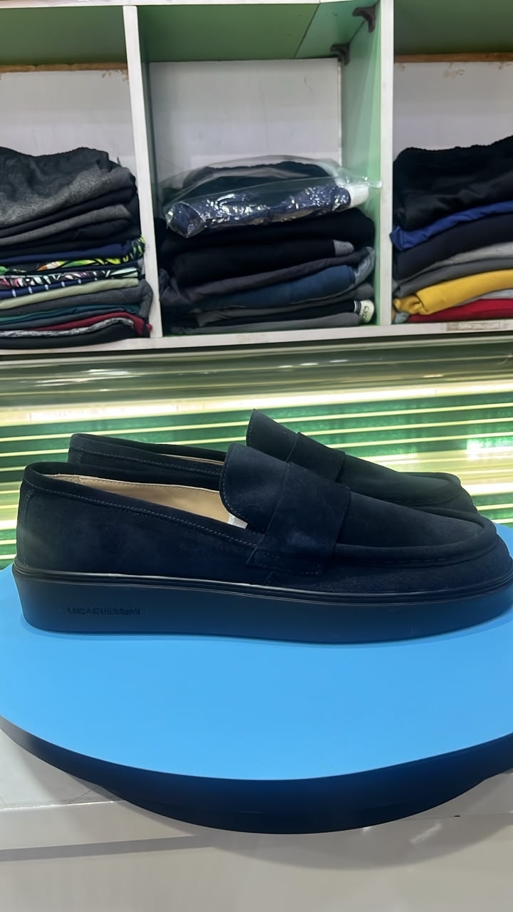 BOTTICELLI's Black Suede Loafers