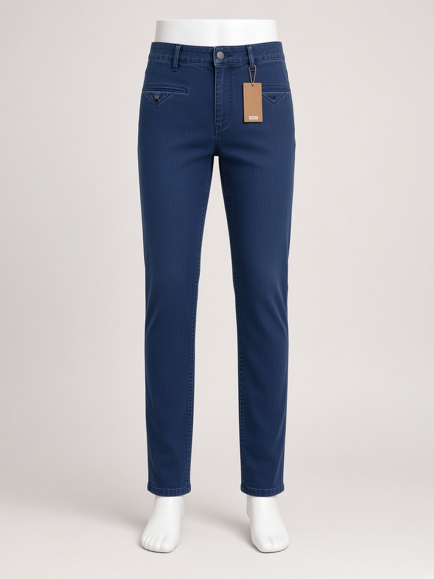 LUEROWN's Blue Casual Trousers