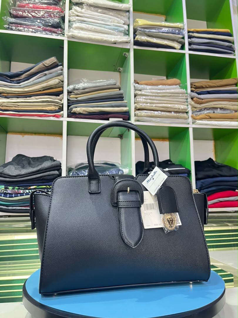 MARSHALL's Black Leather Bag