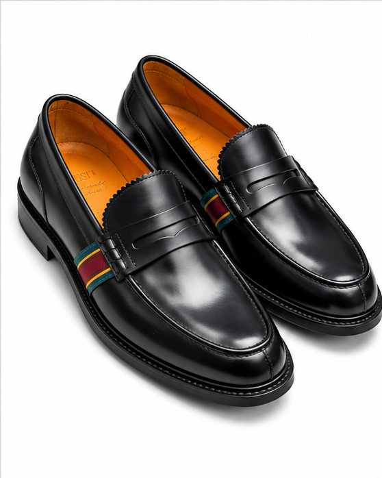 ROSSI 's Penny Leather Loafers