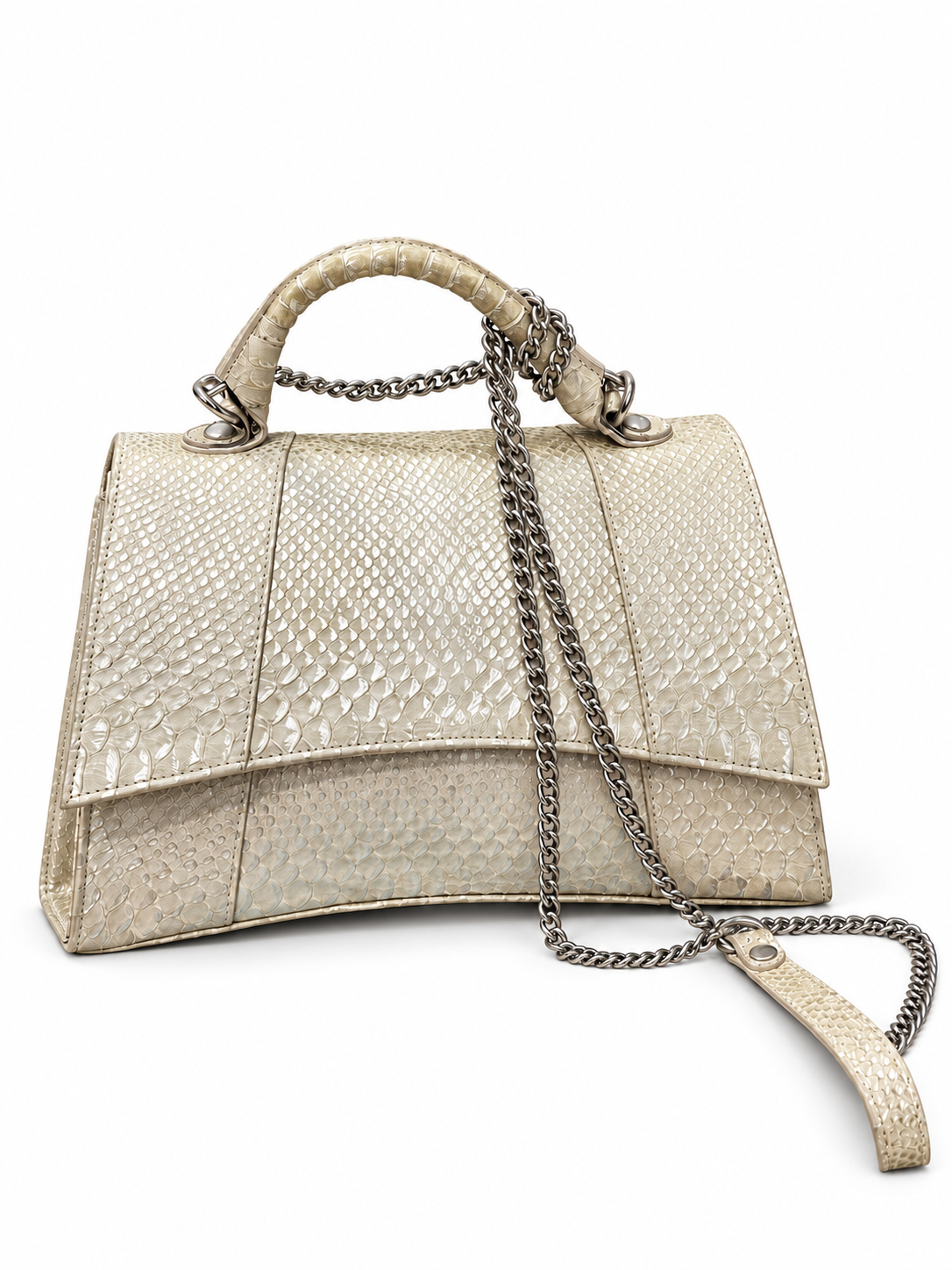ITALIAN SERRUTTI's Metallic Snakeskin Bag