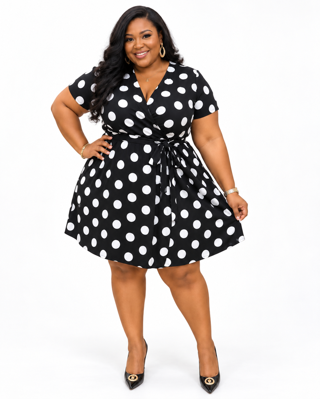 SHELBY & PALMER Polka DXots Dress
