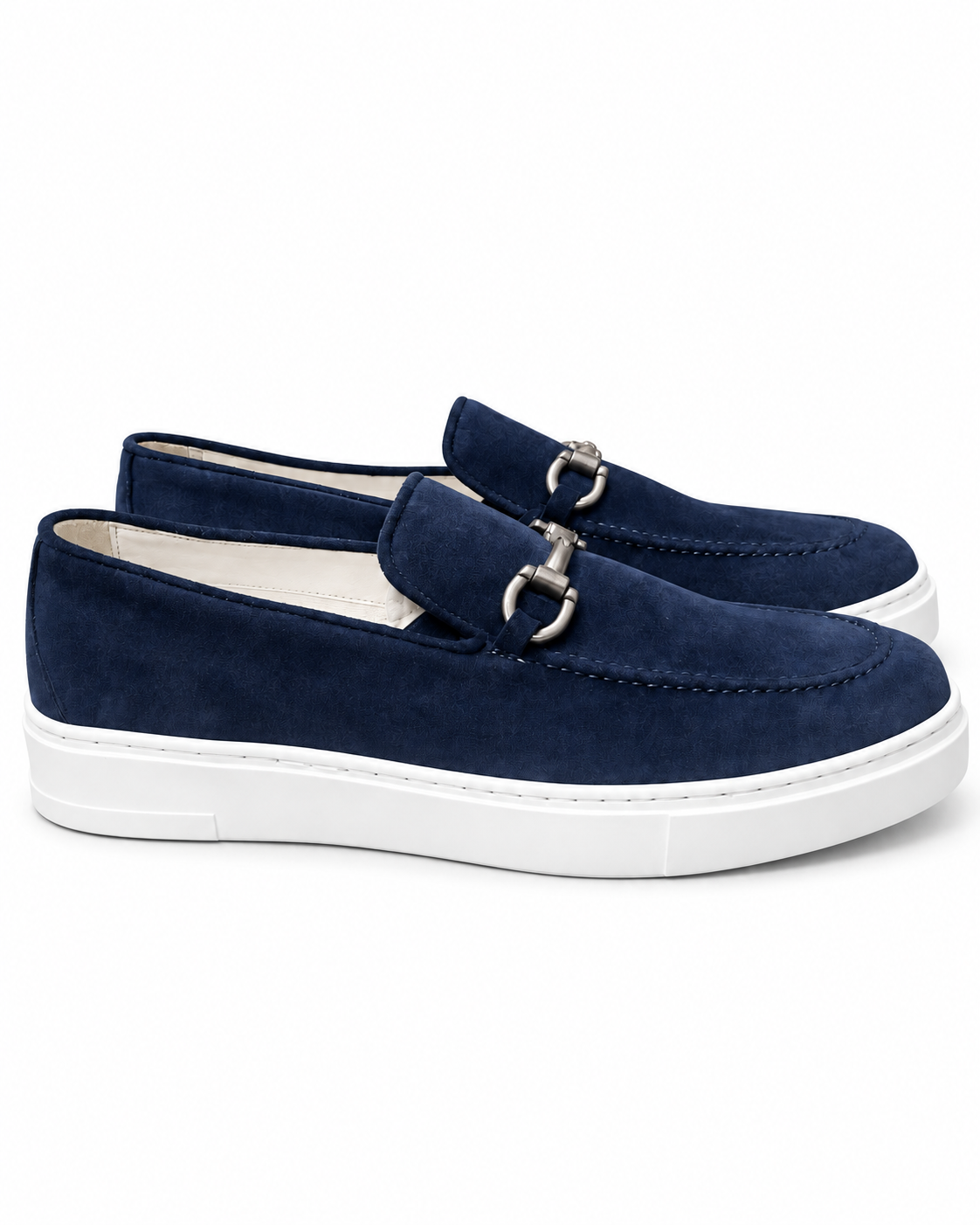 UGO ARCI's Navy Blue Suede Loafers