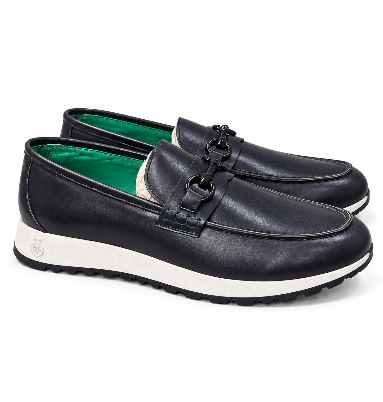 CR's Black Leather loafers