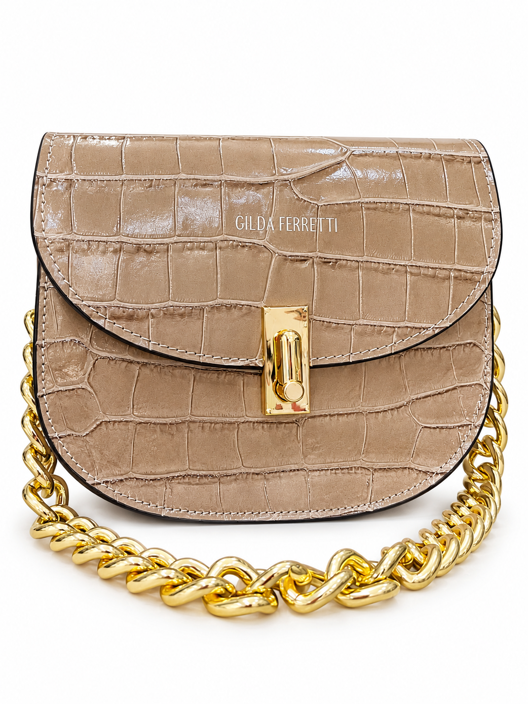 GILDA FERRETTI's Crocodile Embossed Leather Bags