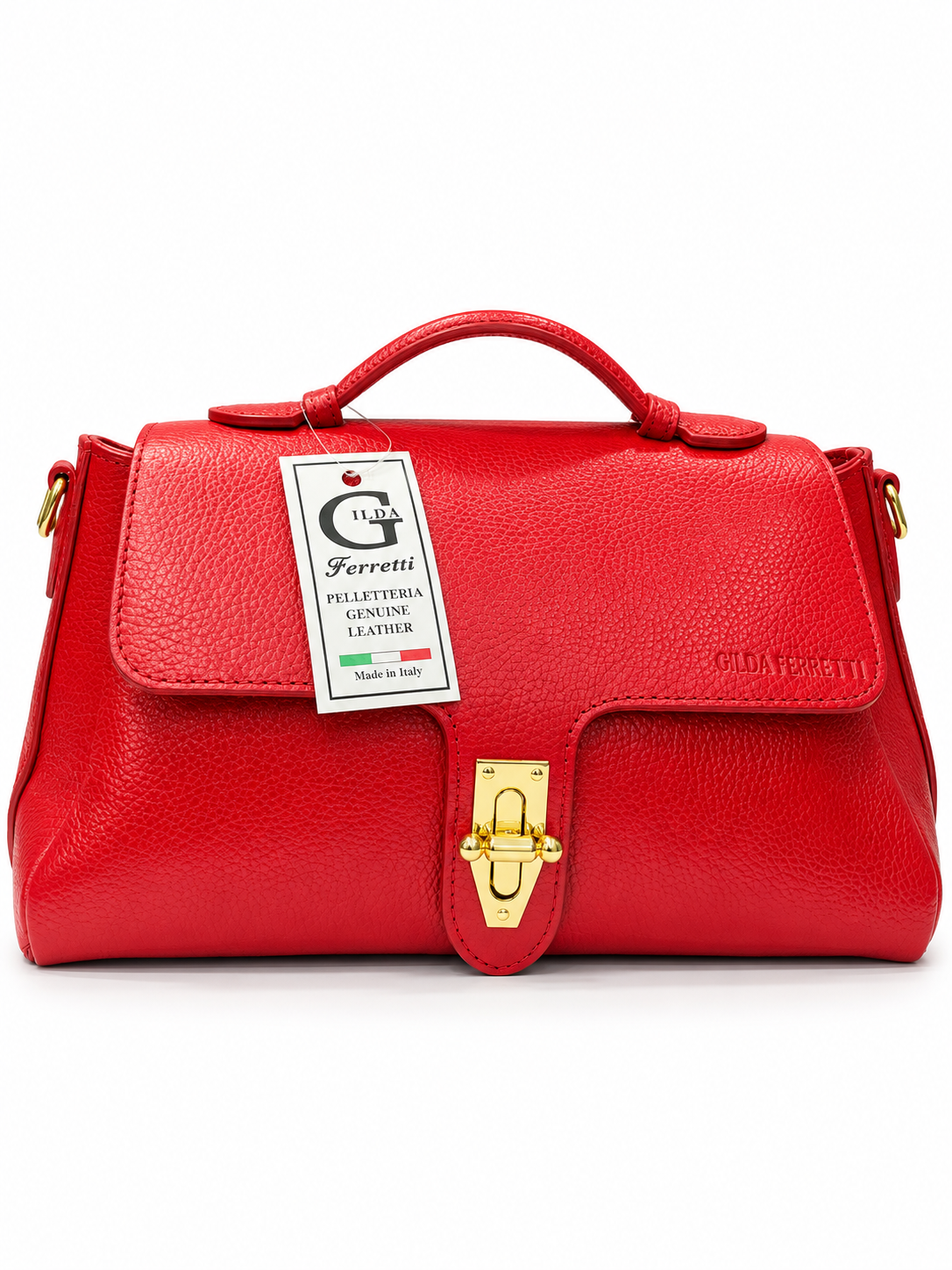 GILDA FERRETTI's Red Leather Bag